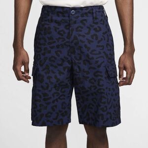 Nike SB Kearny Cargo Allover Print Skate Shorts Navy